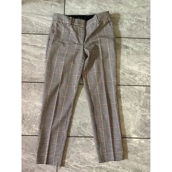 Talbots Hampshire Ankle Pants Houndstooth Women's Size 0P Petites - Picture 1 of 6